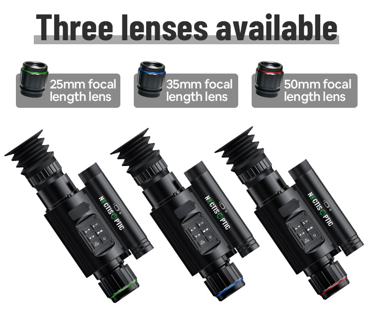 NOP077 Digital Night Vision Scope with Video Recording - 1080P HD, 8W Laser IR & WiFi
