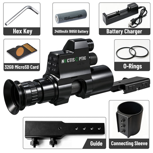 NOP4B Digital Night Vision Monocular - 2x Mag, 28mm Lens, Laser IR